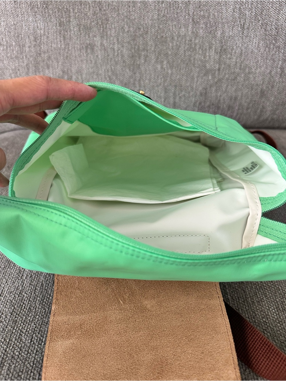 Longchamp Light Green Backpack - Picture 5 of 6